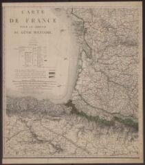 1 vue  - Carte de France pour le service du Génie militaire / Hacq. Graveur, Dumaine (J.) (ouvre la visionneuse)