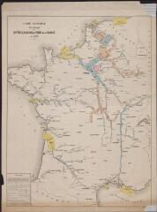 1 vue  - Carte figurative du tonnage des rivières, canaux et ports de la France en 1876 / Ministère des Travaux publics, Direction des cartes et plans (ouvre la visionneuse)