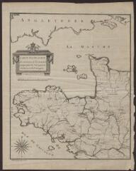 1 vue  - Carte figurative des rivières et des canaux projetés pour la navigation intérieure en Bretagne / Ollivault (Rennes). Dessinateur (ouvre la visionneuse)