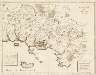 1 vue  - L\'Evesché de Vannes divisé en ses doyennés et territoires / Jaillot (Hubert, géographe) (ouvre la visionneuse)
