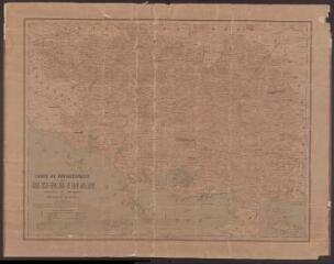3 vues  - Carte du département du Morbihan dressée au 160000e par Edmond Bassac / Bassac (Edmond), Erhard. Graveur (ouvre la visionneuse)