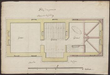 1 vue  - Plan des greniers. 1743 (ouvre la visionneuse)