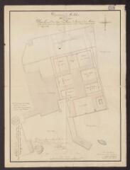 1 vue  - Ville de Vannes. Plan général d\'un projet d\'une maison de justice et d\'une maison d\'arrêt à construire sur une partie du terrain de la ci-devant communauté de Nazareth / Brunet-Debaines ( Architecte-Voyer). 1824 (ouvre la visionneuse)