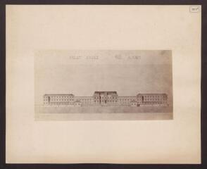 2 vues  - Projet d\'asile pour 400 aliènés / Maigné (L., architecte départemental). 1879 (ouvre la visionneuse)