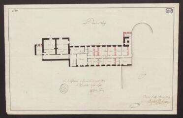 1 vue  - Caserne dite des Jacobins servant de logement à la gendarmerie impériale de Vannes / Brunet-Debaines (architecte). 1809 (ouvre la visionneuse)