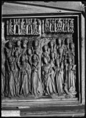 1 vue  - [Saint-Avé. Chapelle du Bourg-d\'en-Bas, bas relief en pierre.] / David (éditeur de cartes postales). Editeur. Sans date (ouvre la visionneuse)