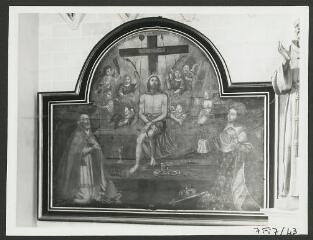 2 vues  - [Église Saint-Charles-de-Blois, tableau du Christ de pitié et du voeu de Louis XIII.]. S.d. (ouvre la visionneuse)