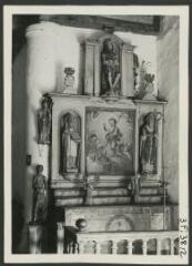 2 vues  - [chapelle de la Trinité, haut-relief en bois représentant l\'Arbre de Jessé.]. S.d. (ouvre la visionneuse)