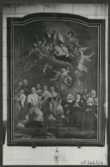 2 vues  - [Chapelle de la Garenne, tableau \'Le triomphe de saint Vincent de Paul\'.]. S.d. (ouvre la visionneuse)